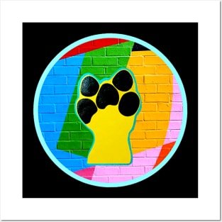 Paw Power Circle Design Posters and Art
